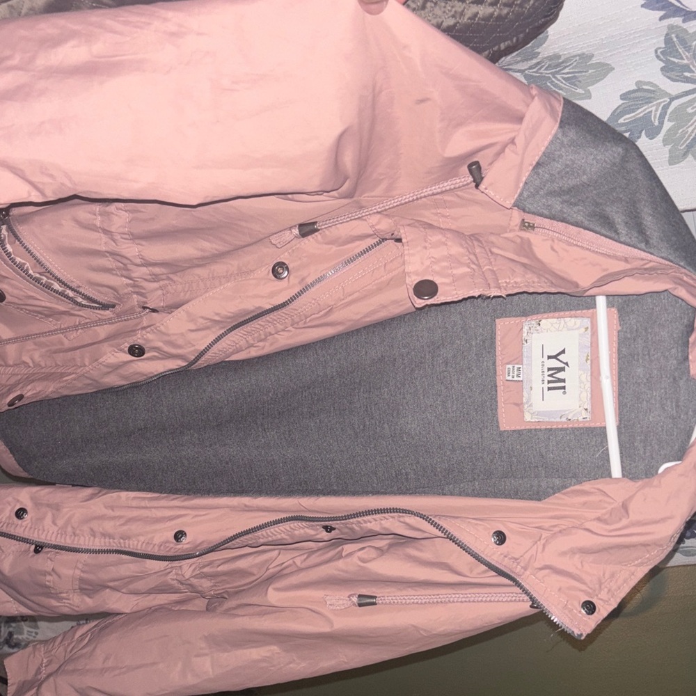 YMI Pink and Gray Outerwear